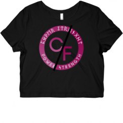 Ladies Slim Fit Crop Top Tee