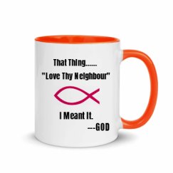 11oz Ceramic Mug with Color Inside