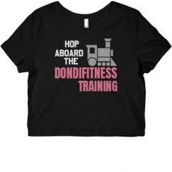 Ladies Slim Fit Crop Top Tee