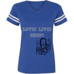 Ladies Relaxed Fit Vintage Sports Tee