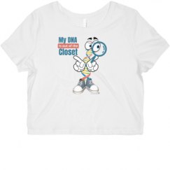 Ladies Slim Fit Crop Top Tee