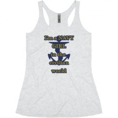 Ladies Slim Fit Super Soft Racerback Triblend Tank