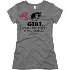 Ladies Slim Fit Super Soft Triblend Tee