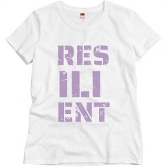RESIIENT Lavender Text T-Shirt
