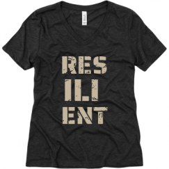 Ladies Relaxed Fit Super Soft Triblend V-Neck Tee