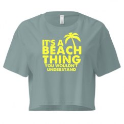 Ladies Festival Cali Crop Top Tee