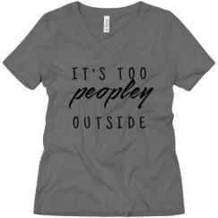 Ladies Relaxed Fit V-Neck Tee