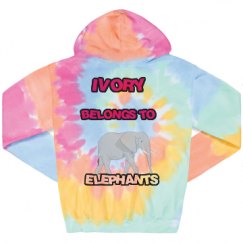 Unisex Tie-Dye Fleece Hoodie