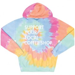 Unisex Tie-Dye Fleece Hoodie