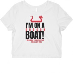 Ladies Slim Fit Crop Top Tee