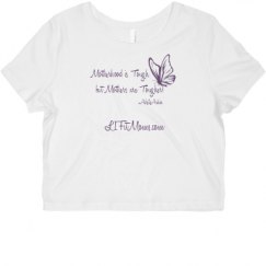 Ladies Slim Fit Crop Top Tee