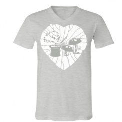 Unisex V-Neck Jersey Tee