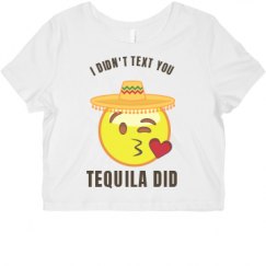 Ladies Slim Fit Crop Top Tee