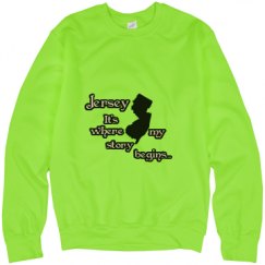 Unisex Neon Crewneck Sweatshirt
