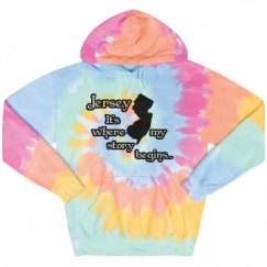 Unisex Tie-Dye Fleece Hoodie