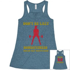 DONDIFITNESS LADIES SLIM FIT RACEBACK TANK TOP