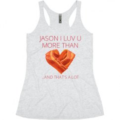 Ladies Slim Fit Super Soft Racerback Triblend Tank