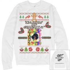 SMACKIN' CHRISTMAS SWEATER (WHITE)