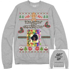 SMACKIN' CHRISTMAS SWEATER (GRAY)