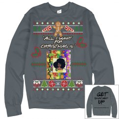 SMACKIN' CHRISTMAS SWEATER (CHARCOAL)
