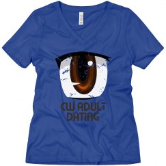 CW ANIME EYE VNECK
