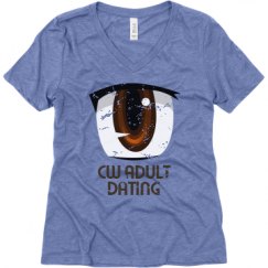 Ladies Relaxed Fit Super Soft Triblend V-Neck Tee