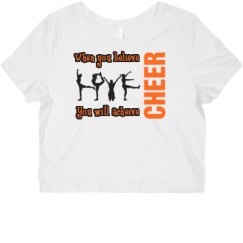 Ladies Slim Fit Crop Top Tee