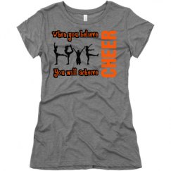 Ladies Slim Fit Super Soft Triblend Tee