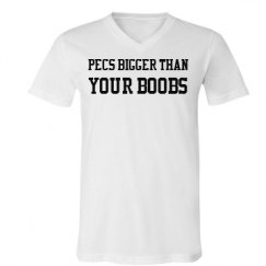 Unisex V-Neck Jersey Tee