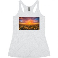 Ladies Slim Fit Super Soft Racerback Triblend Tank