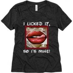 Ladies Relaxed Fit Super Soft Triblend V-Neck Tee