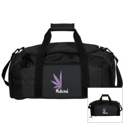 Medicinal half leaf duffel bag 