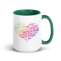 15oz Ceramic Mug with Color Inside