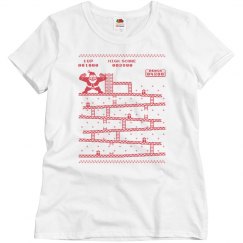 ladies santa game tee