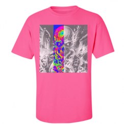 Unisex Ultra Cotton Safety Neon Crewneck Tee