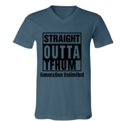 Unisex V-Neck Jersey Tee