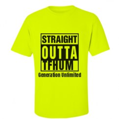 Unisex Ultra Cotton Safety Neon Crewneck Tee