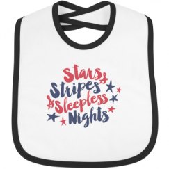 Infant Contrast Trim Bib