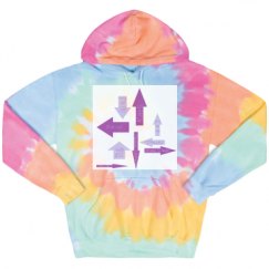 Unisex Tie-Dye Fleece Hoodie