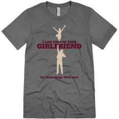 Male Cheerleader Pride School Colors Custom Shirt