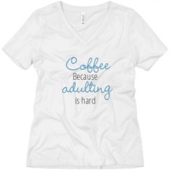 Ladies Relaxed Fit V-Neck Tee