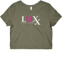 Ladies Slim Fit Crop Top Tee