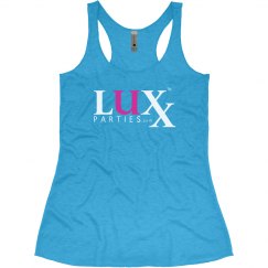 LADIES SLIM FIT SOFT RACERBACK TRIBLEND-TURQUOISE