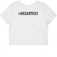 Ladies Slim Fit Crop Top Tee