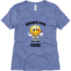 Ladies Relaxed Fit Super Soft Triblend V-Neck Tee