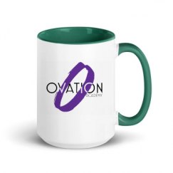 15oz Ceramic Mug with Color Inside