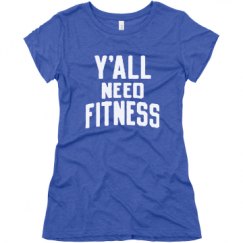 Ladies Slim Fit Super Soft Triblend Tee