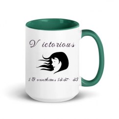 15oz Ceramic Mug with Color Inside