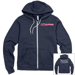 Max's zip-up hoodie