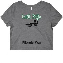 Ladies Slim Fit Crop Top Tee